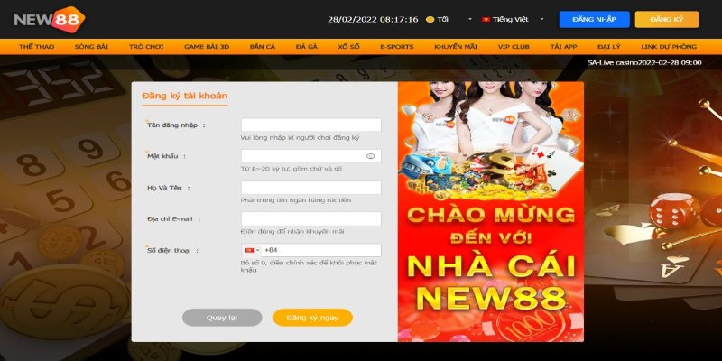New88 | Trang Chủ Chính Thức Của New88.com 26 Đăng ký chơi theo hướng dẫn